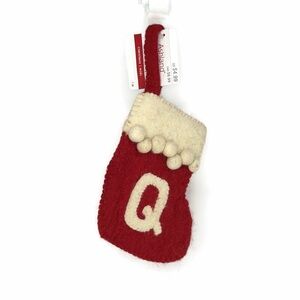 Christmas Mini Stocking Q Monogram